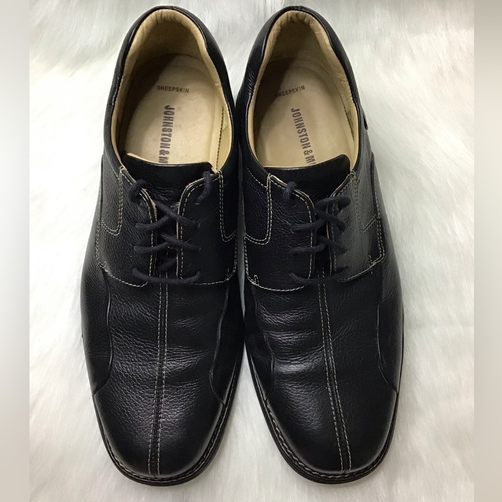 Johnston & Murphy 20-7222 Black Sheep Leather Oxford Shoes Men’s Size 9.5